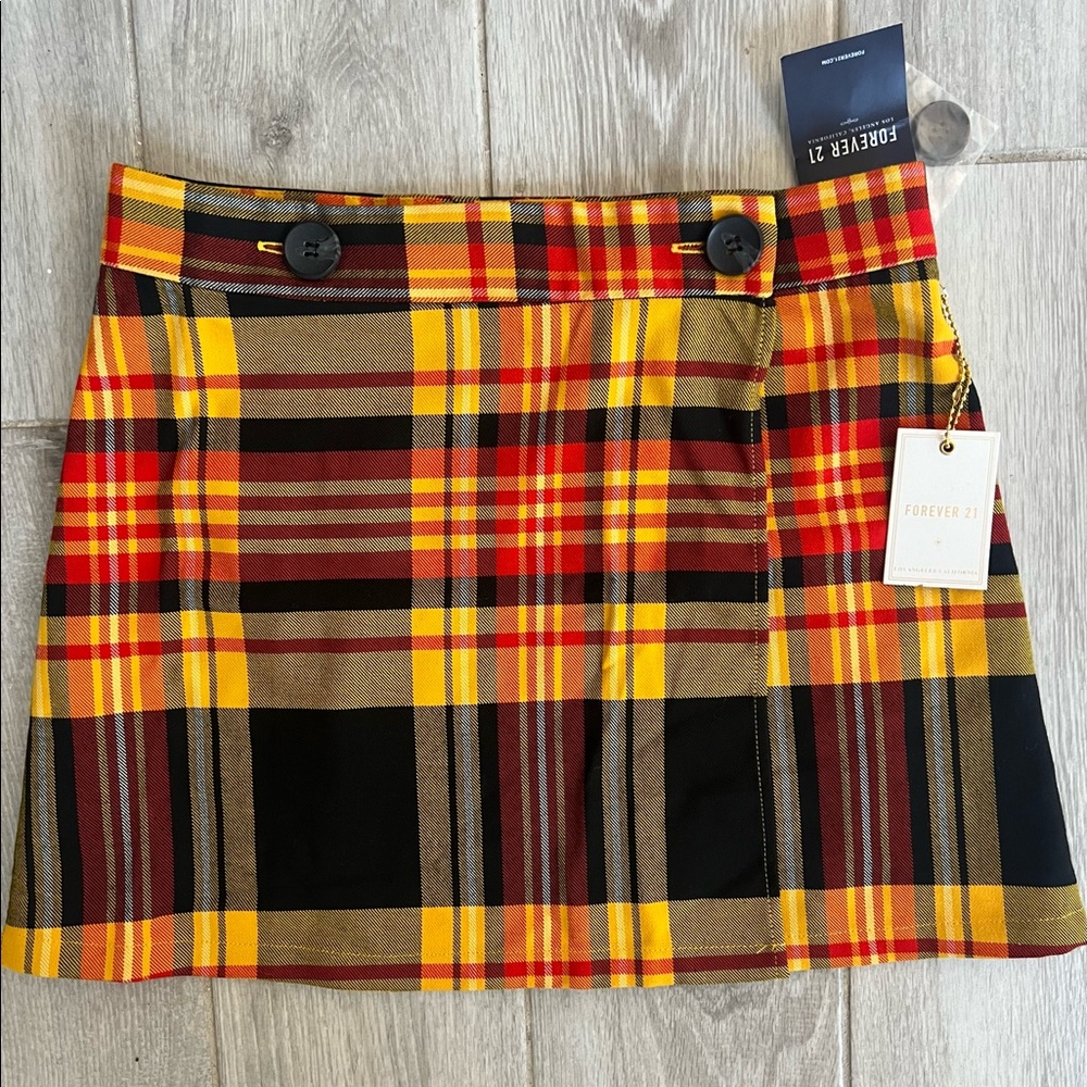 NEW forever 21 plaid skirt